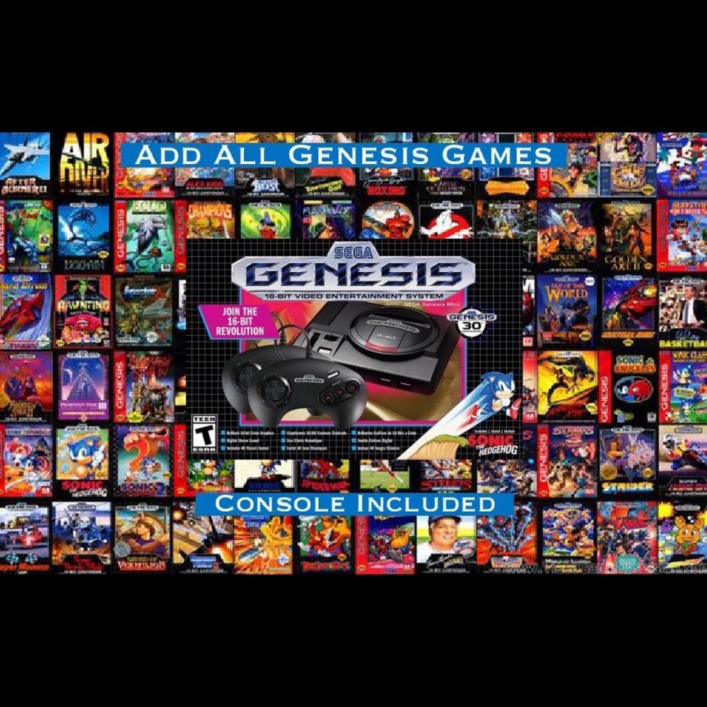 SEGA Genesis Mini w/ 6,500+ games (CD + 32X)